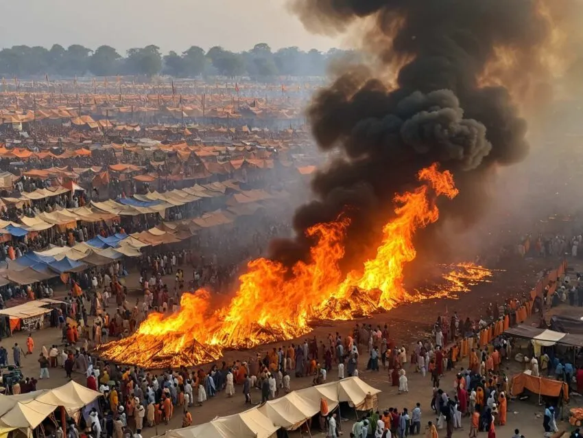 Maha Kumbh Mela 2025
Fire outbreak
