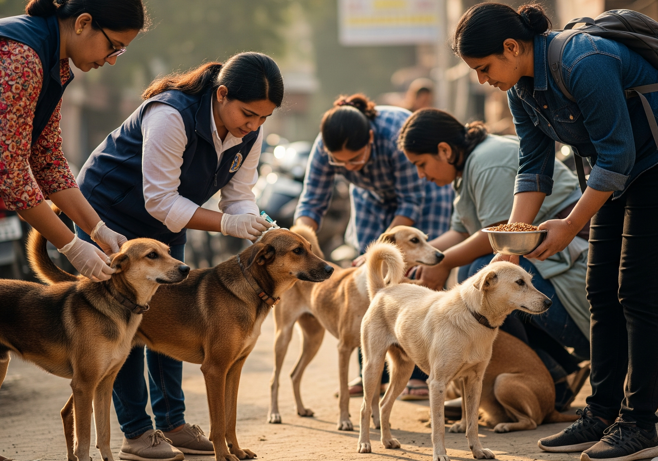 Against stray dog removal
